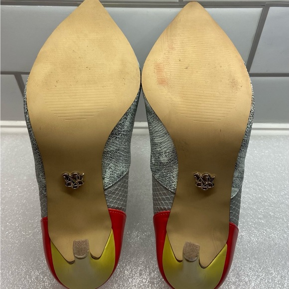 Rock Republic Multi-Colored Heels .. LIKE NEW! SIZE7.5 - Picture 3 of 7